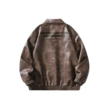 EOOVEN Leather Jackets Unisex