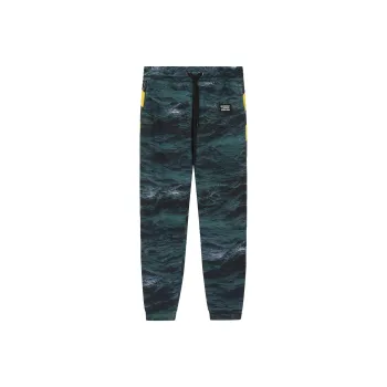 Burberry Tape Detail Sea Print Trackpants