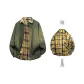 Army Green+Yellow Shirt