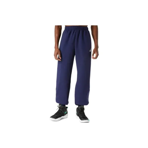 Asics Knitted Sweatpants Men's Blue