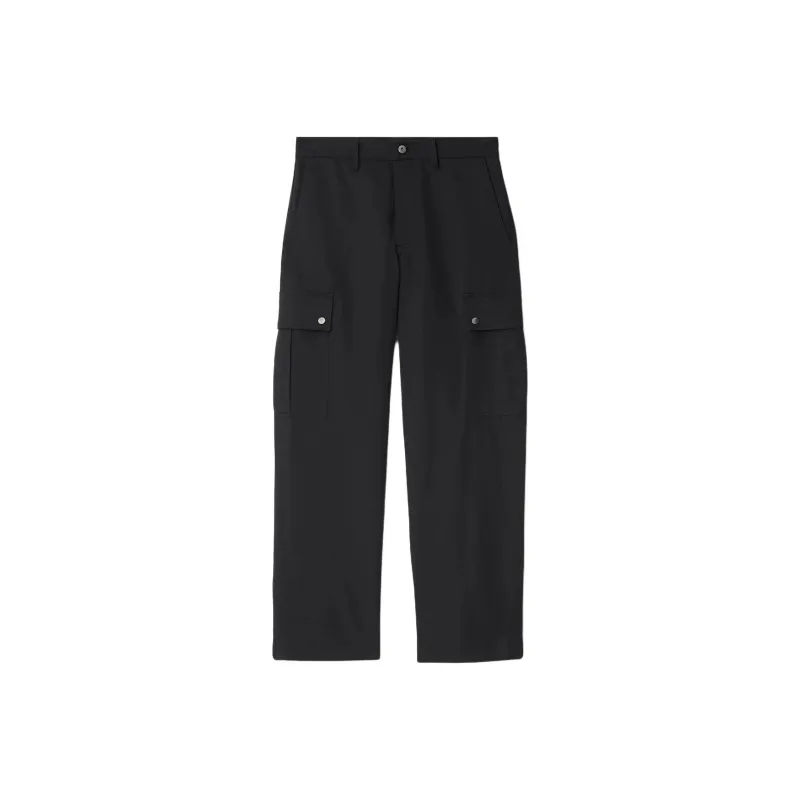 Burberry Cotton Blend Cargo Trousers-0