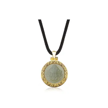 ZENGCAI Pendants Pale Greenish White Jade Unisex