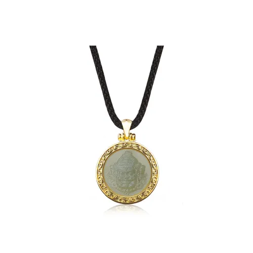 ZENGCAI Pendants Pale Greenish White Jade Unisex