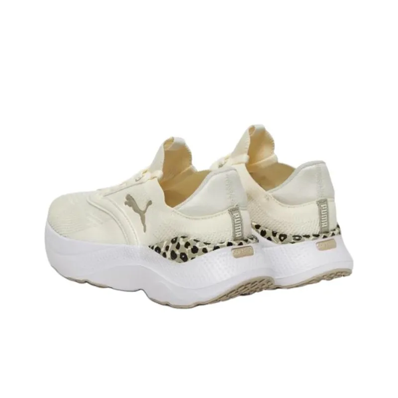 PUMA SOFTRIDE Mayve Anti Slip Wear Resistant Low Top Running Shoes Women's Beige-2