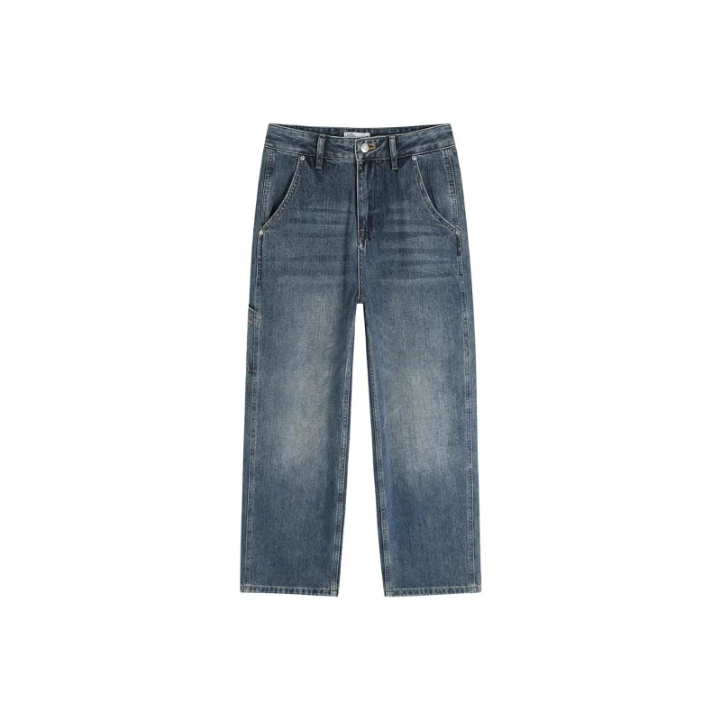 GUKUUL Jeans Unisex Vintage Brown-14