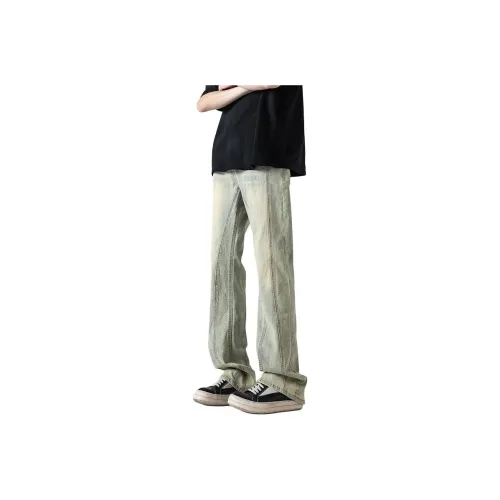 FONDLOOK Jeans Men's Yellow Mud