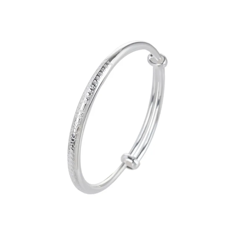 CHIC ZONE 999 Fine Silver Bangles Unisex-0