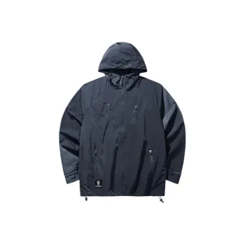 Anta Basketball Collection Trench Coat Men's Silver Wing Gray