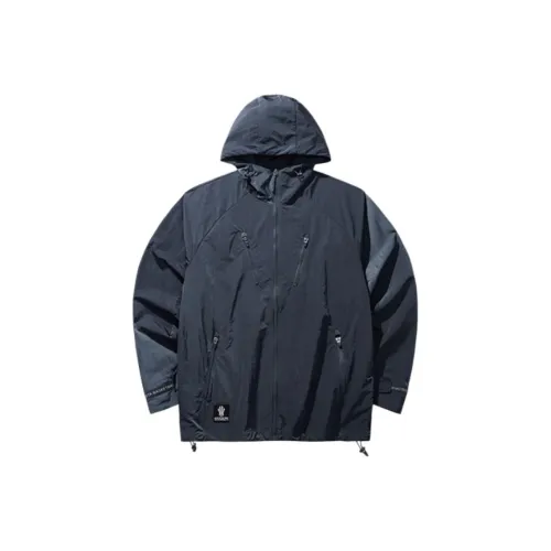 Anta Basketball Collection Trench Coat Men's Silver Wing Gray