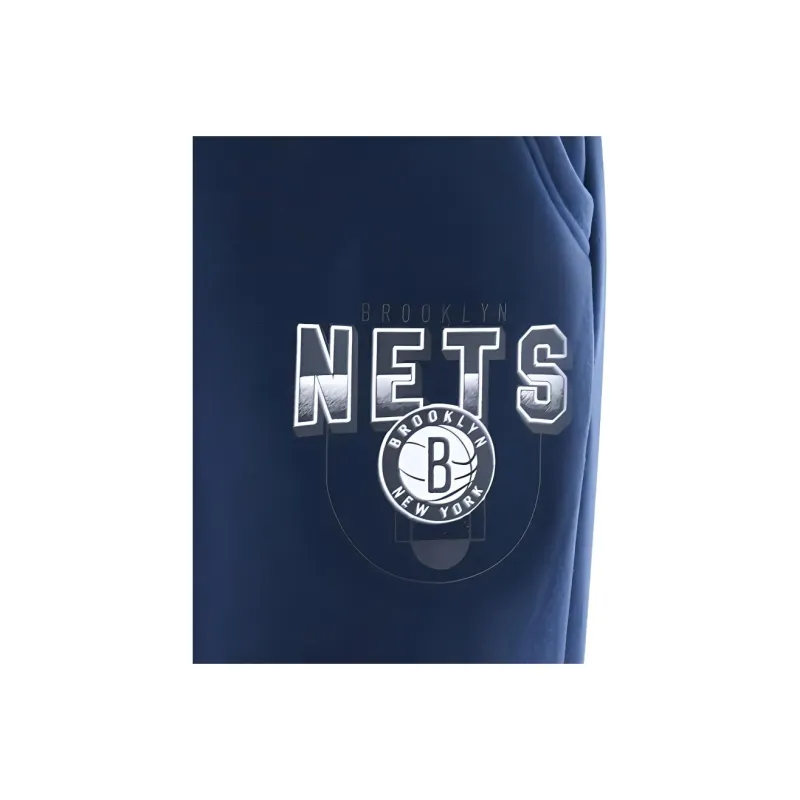 NBA Brooklyn Nets Knitted Sweatpants Men Sea Navy Blue-2