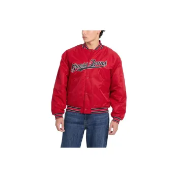 GUESS Jackets Men Red