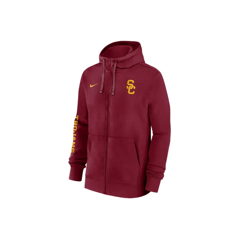 Nike Usc Trojans Sideline Team Issue Men's Nike College Full Zip Hoodie-0