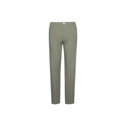 DAVID NAMAN Straight Casual Pants Men's standing Green