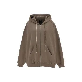 RICK OWENS X Champion Zip Up Drawstring Hoodie