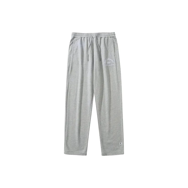 KARL LAGERFELD Knitted Sports Pants Men's Gray-0