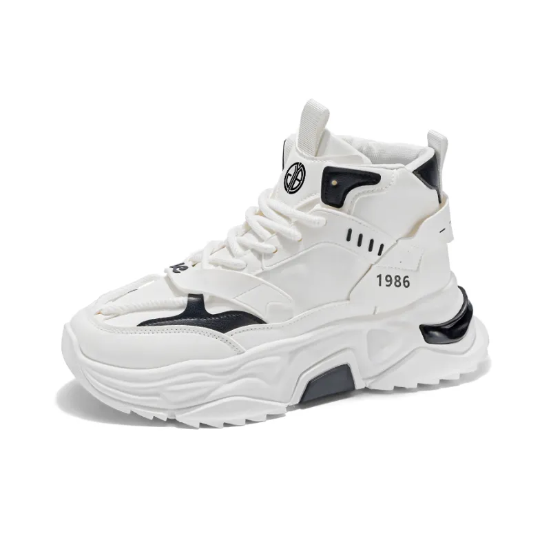 Yi Jiabao Cushioning, Wear Resistant High Top Chunky Sneakers Men's-1