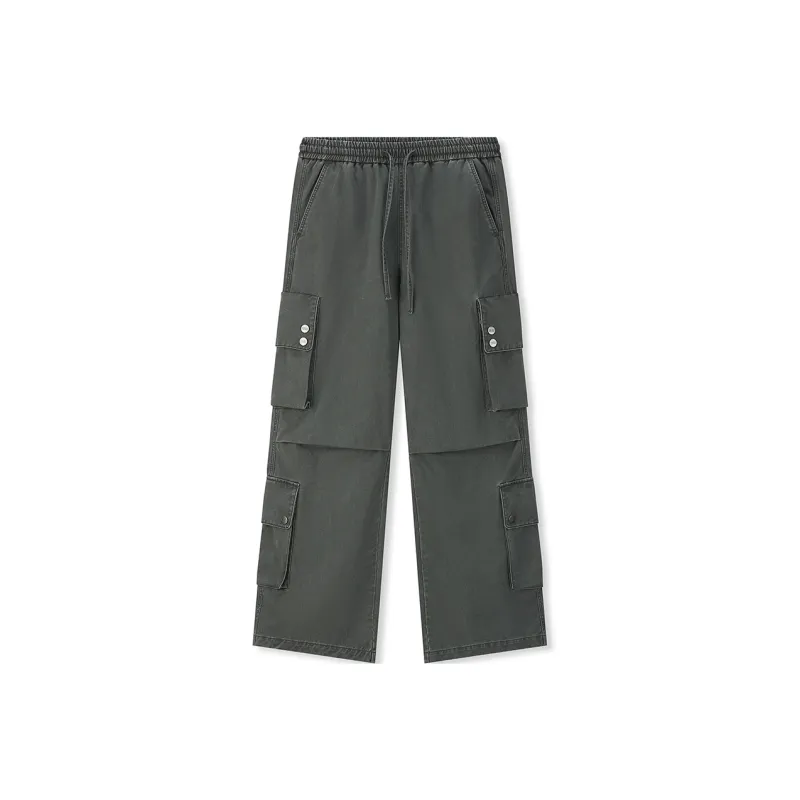 BONELESS Cargo Pants Unisex Washed Gray-0