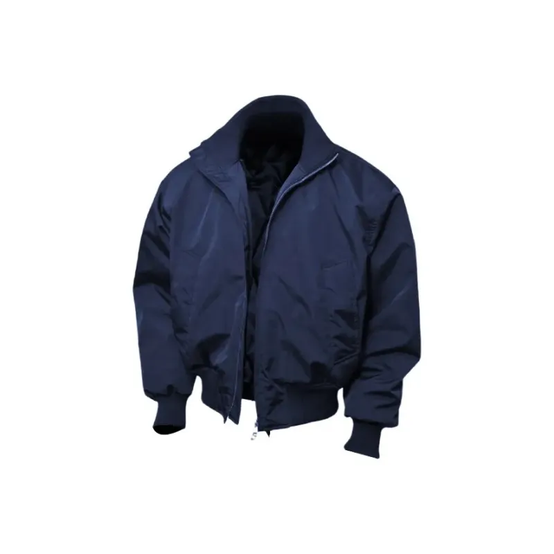 KIRHNE Jackets Coats Unisex Navy Blue-1