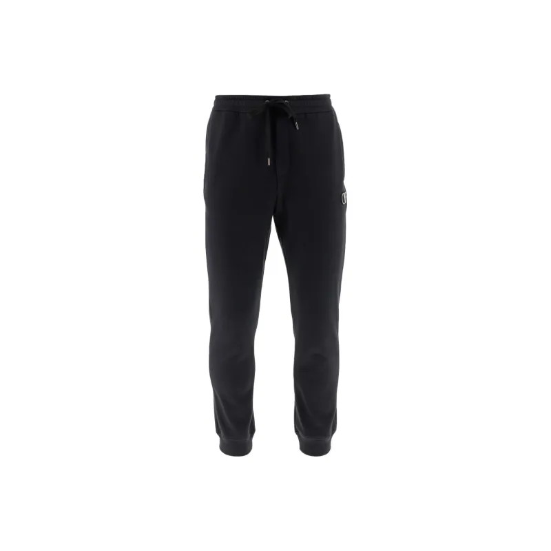 Valentino Knitted Sweatpants Men's Black-0