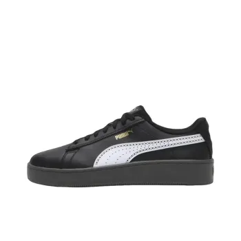 PUMA Anti Slip Wear Resistant Low Top Skateboard Shoes Unisex Black White