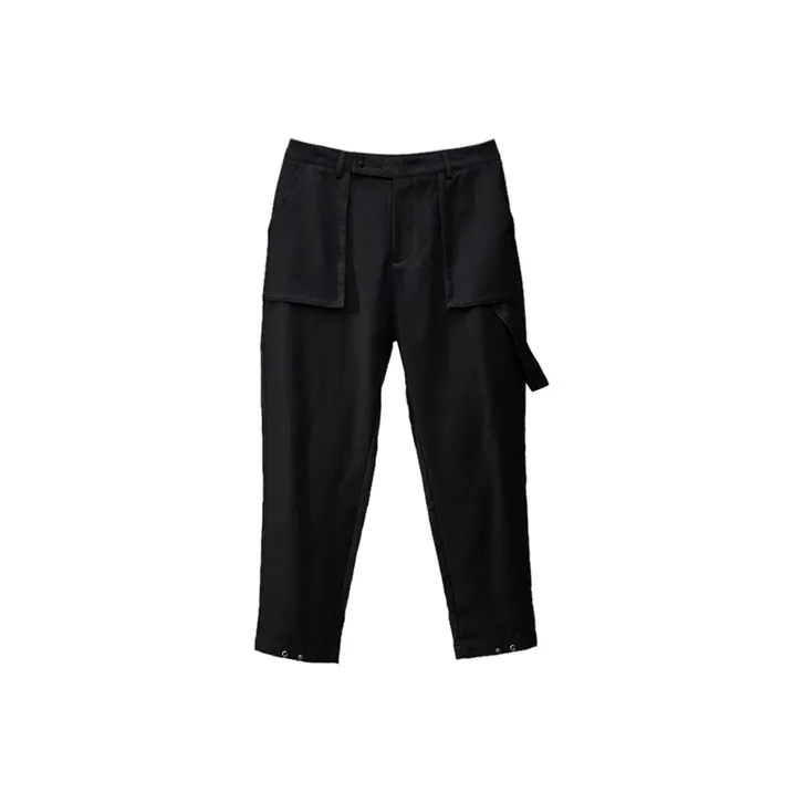 RICKYOUNG Casual Pants Unisex Black-0