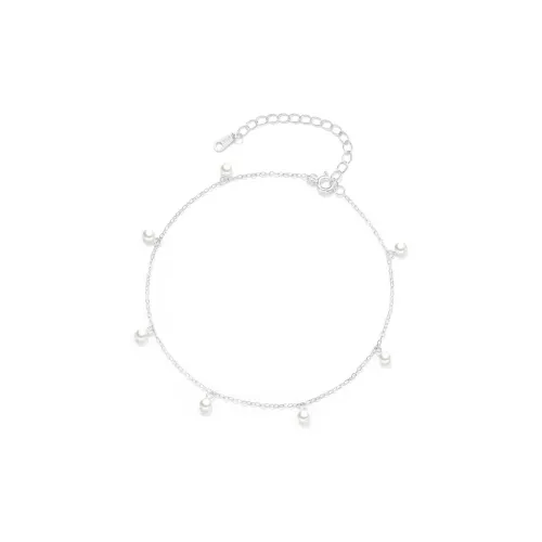 Love Link 925 Sterling Silver Anklets Women's