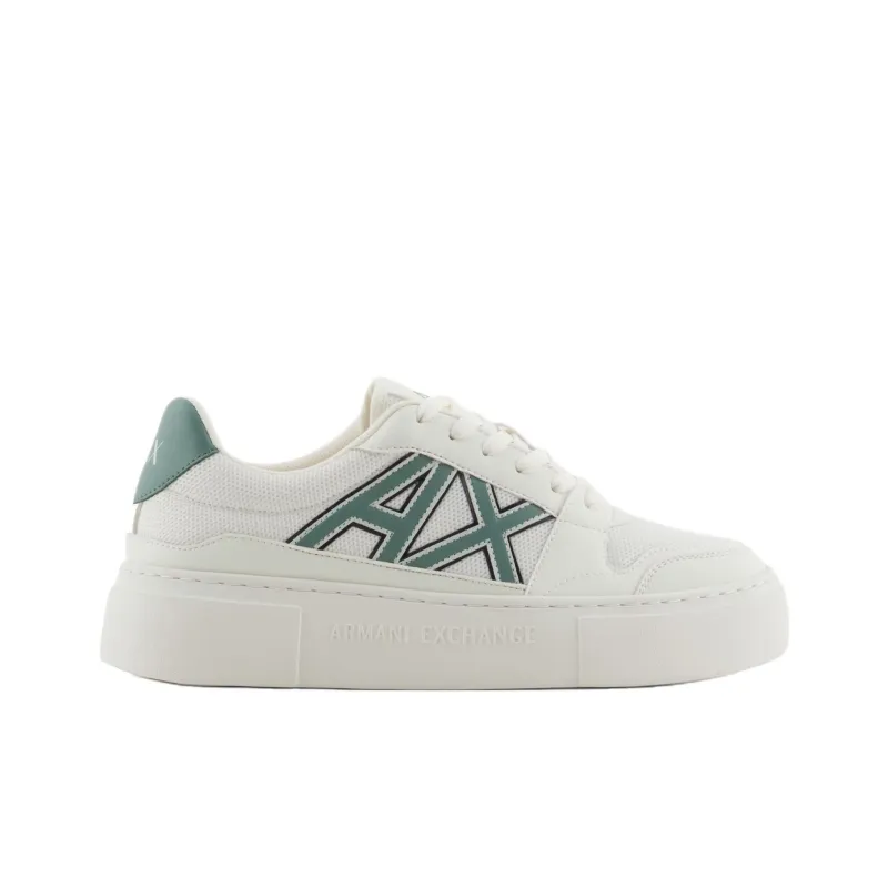 ARMANI EXCHANGEAE Low Top Skateboard Shoes Women's White-1