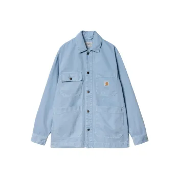 Carhartt WIP SS24 Garment Dyed Collection Garrison Coat Jackets Coats Men's Matte Blue