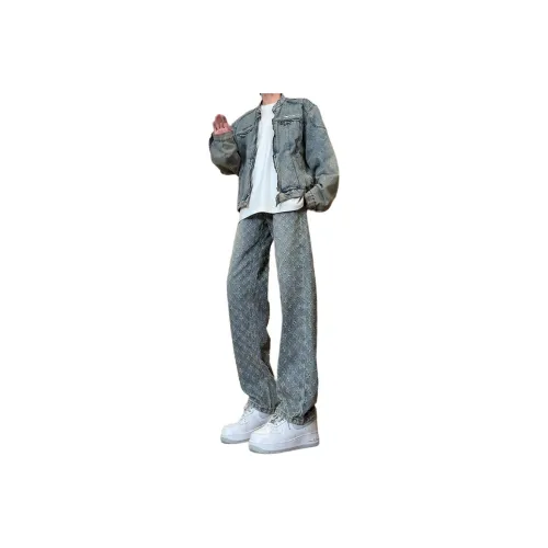colour-block track pants Blau