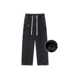 Black Gray Fleece-Lined