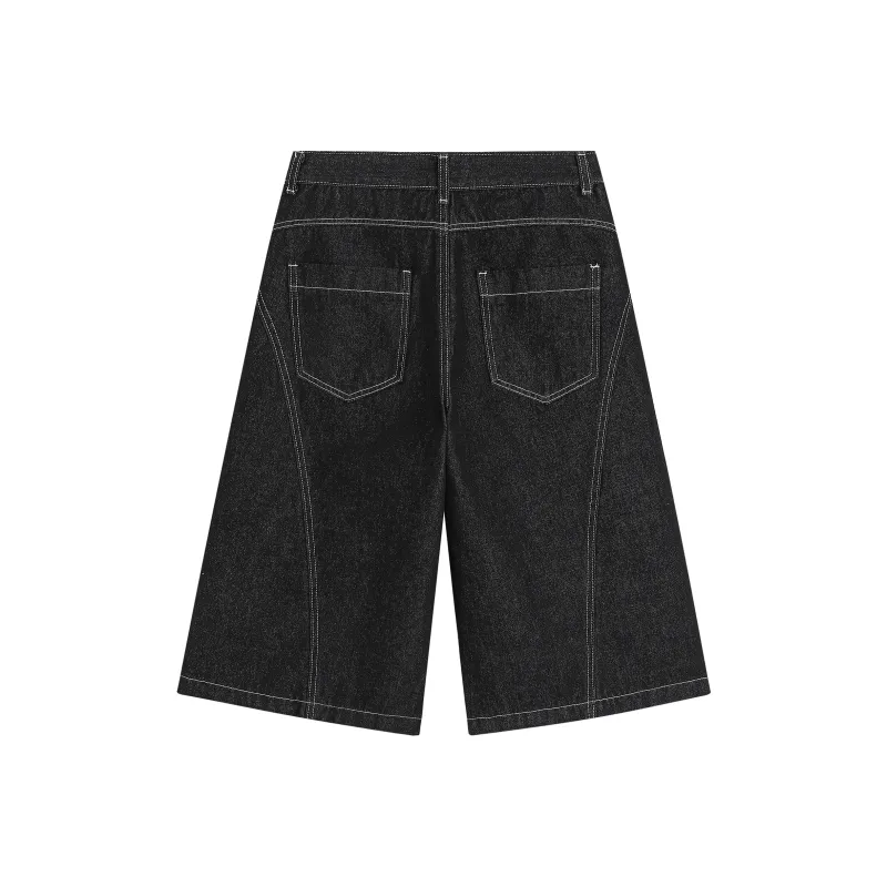 Pepe The Frog Denim Shorts Unisex Original Denim Black-2