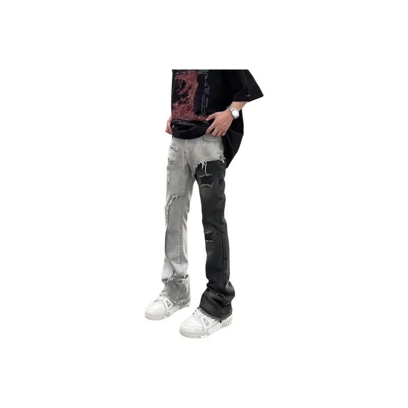 WELTER EXPERIMENT Jeans Unisex Black And Blue Double Combo-0