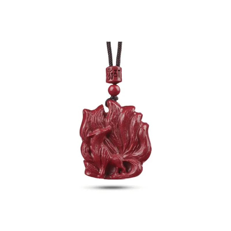 Dora Skewers Cinnabar Jade Pendants Unisex-0
