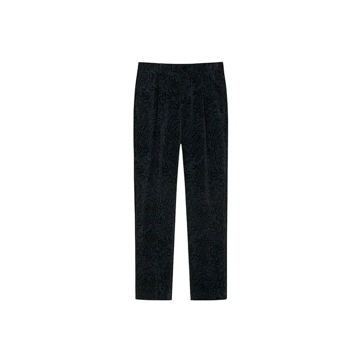 DAVID NAMAN Straight Casual Pants Men's Navy Blue-0