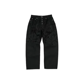 THUG CLUB Laser cut Jeans