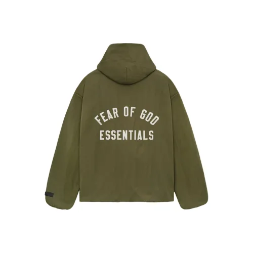 Fear Of God Essentials Textured Nylon Hooded Coaches Jacket