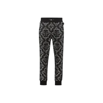 PHILIPP PLEIN Logo print Cotton Track Pants