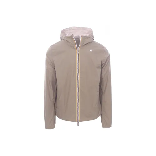 K WAY Jackets & Coats Men's Beige