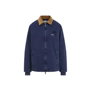 MIU MIU Logo Detailed Zipped Jacket