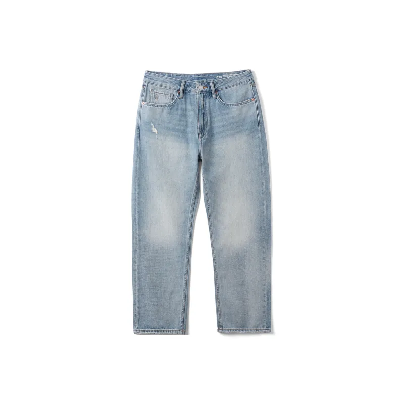SIMWOOD Jeans Men's Washed Ice Blue-4
