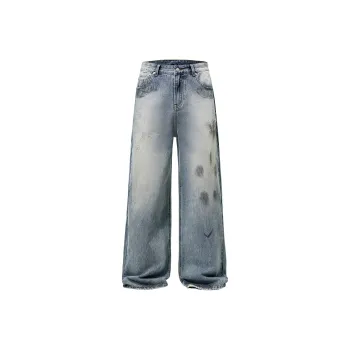 FAVEPOP Jeans Unisex Vintage Blue