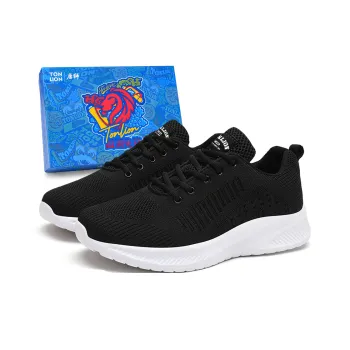 Tonlion Cushioned Anti-Slip Wear-Resistant Breathable Moisture-Wicking Lightweight Low-Top Running Shoes Men's
