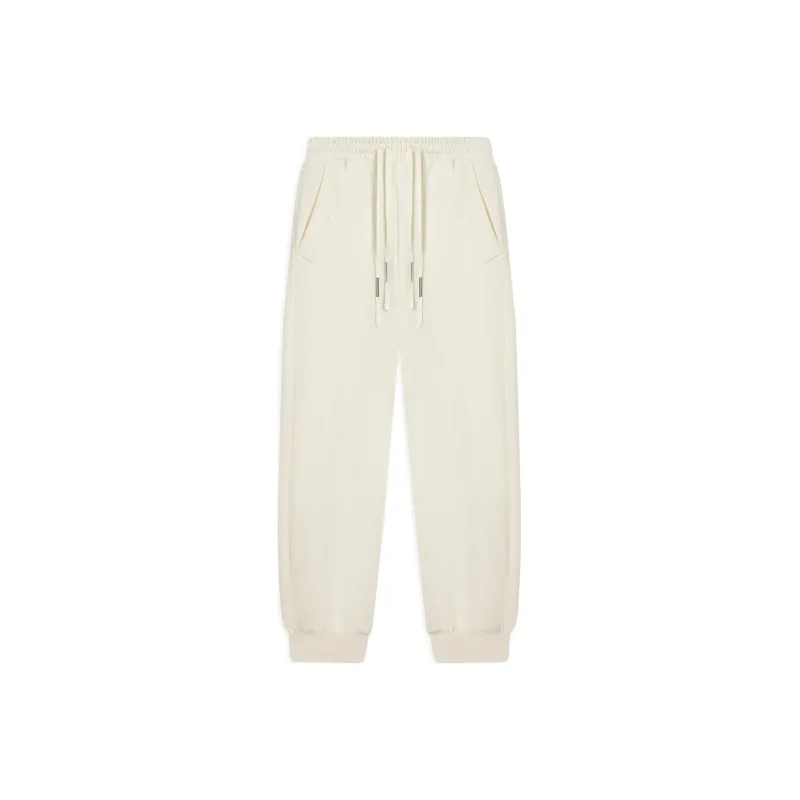 LiNing Li Ning X Jackie Chan Co branded Kung Fu Series Knitted Sweatpants Men Ecru-0