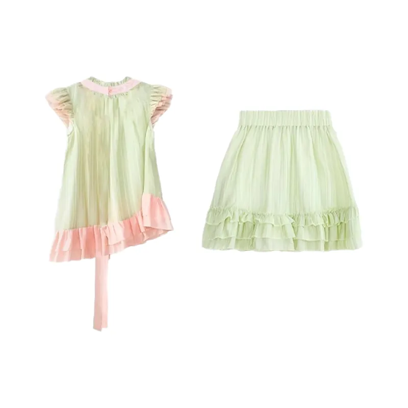 ABBY GODDESS Skirt Set Women's Matcha Green-1
