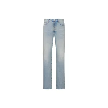 DIOR Logo Patch Straight Leg Jeans