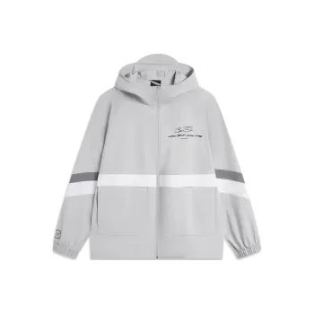 LiNing Trench Coat Men's Mist Gray