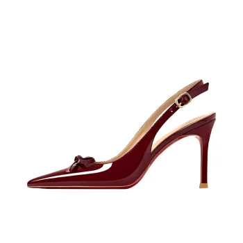 Lan Miao Slim Heel High Heels Women's Classic Red