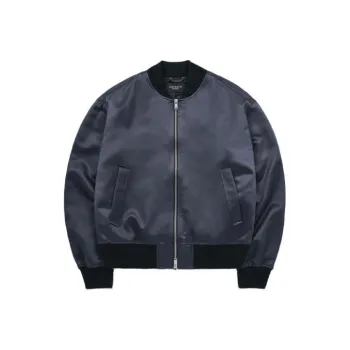 Acme De La Vie/ADLV Puckering Satin Ma-1 Jackets Coats Unisex Black