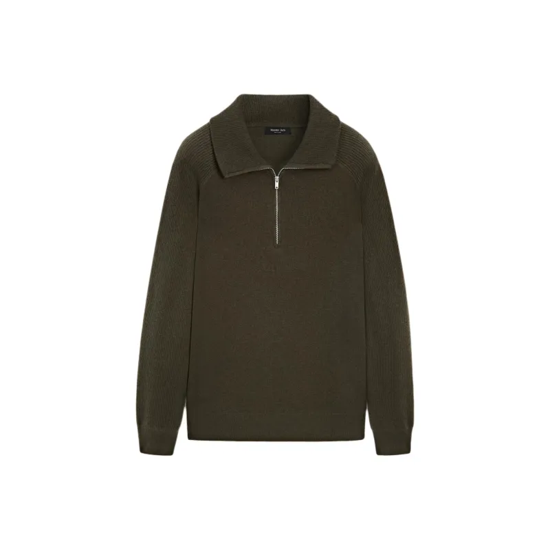 Massimo Dutti Sweater Men's Medium Khaki-0