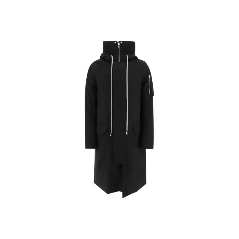 RICK OWENS Drawstring Hooded Coat-0